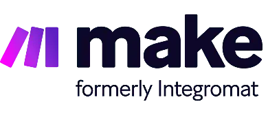 Make (ehemals Integromat), Make ermöglicht uns Workflow-Automatisierungen, um repetitive Aufgaben effizient zu erledigen und verschiedene Systeme miteinander zu verbinden.